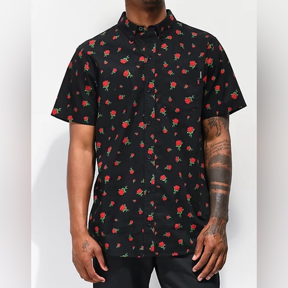empyre-shirts-empyre-rose-button-down-shirt-mens-medium-poshmark